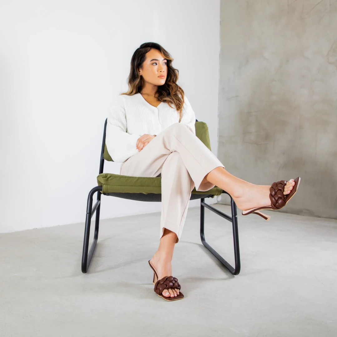 RAID Sandra Padded Mule In Brown - Image 2