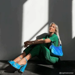 RAID Sheryl Platform Heel In Blue