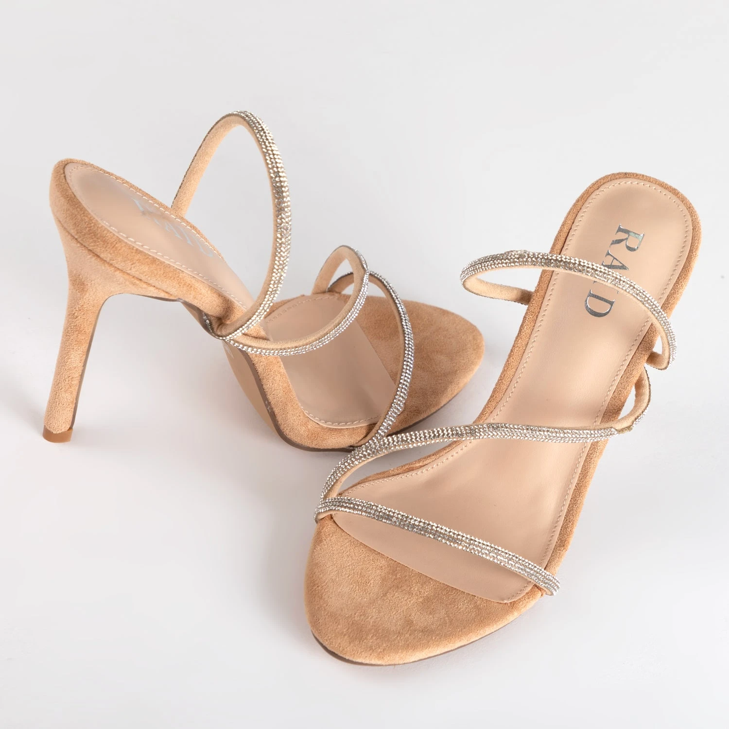 RAID Adila Heeled Mule In Nude - Image 5