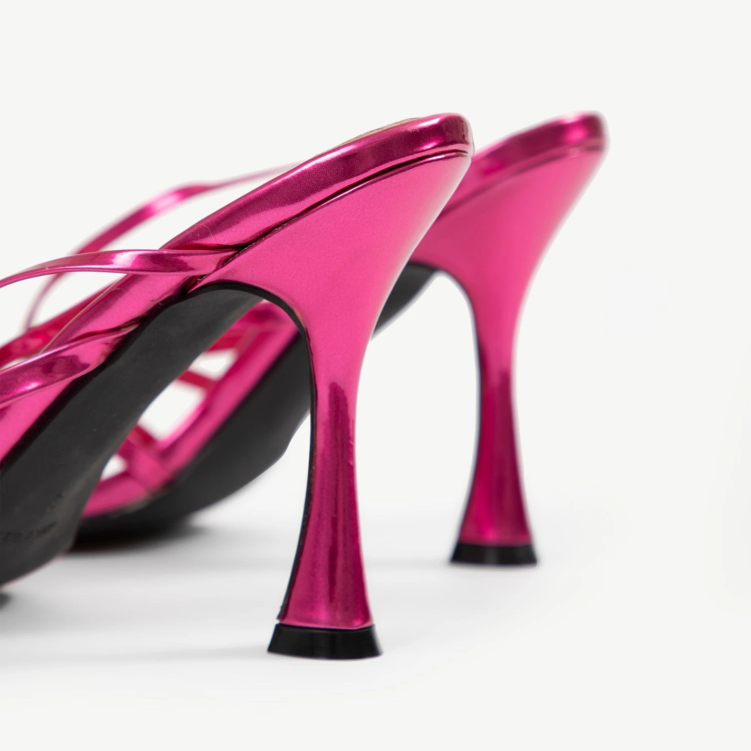 RAID Avika Strappy Heels In Pink Metallic - Image 5