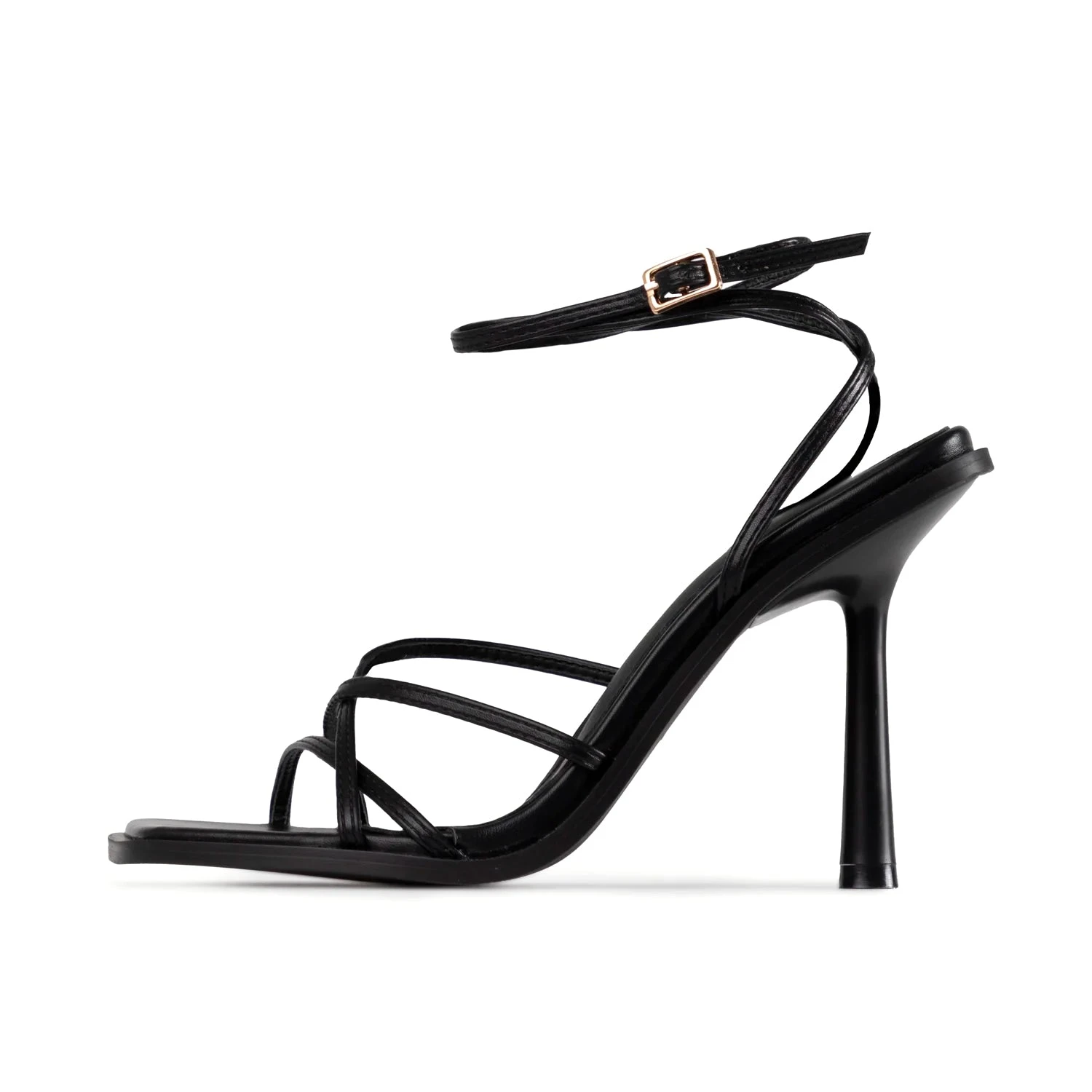 RAID Ayumi Square Toe Sandal In Black