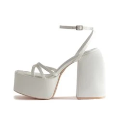 RAID Belcia Platform Sandal In White