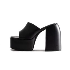 RAID Bina Platform Heeled Mule In Black