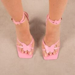 RAID Brevyn Heeled Sandal In Baby Pink