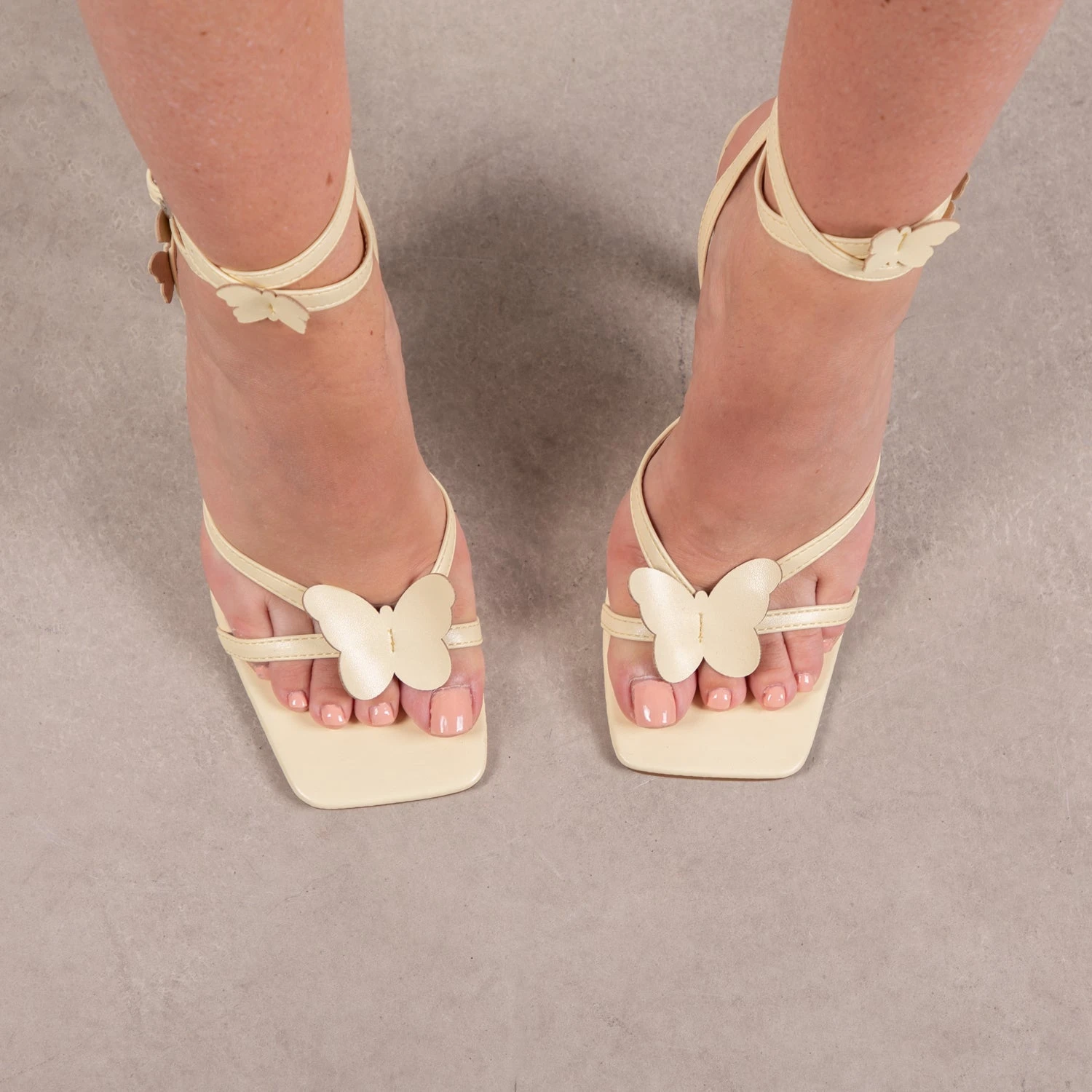 RAID Brevyn Heeled Sandal In Butter Yellow - Image 3