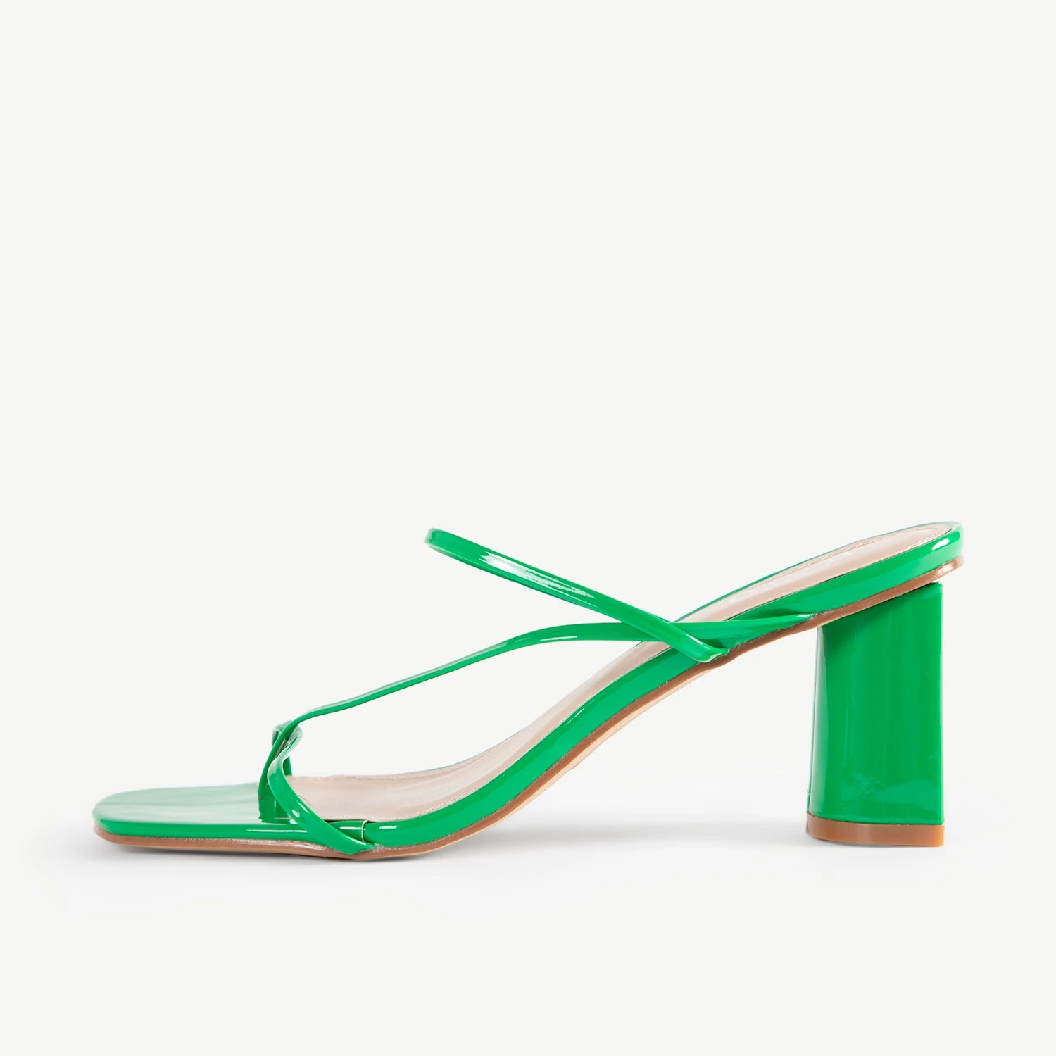 RAID Brioni Heeled Sandal In Green Patent - Image 5