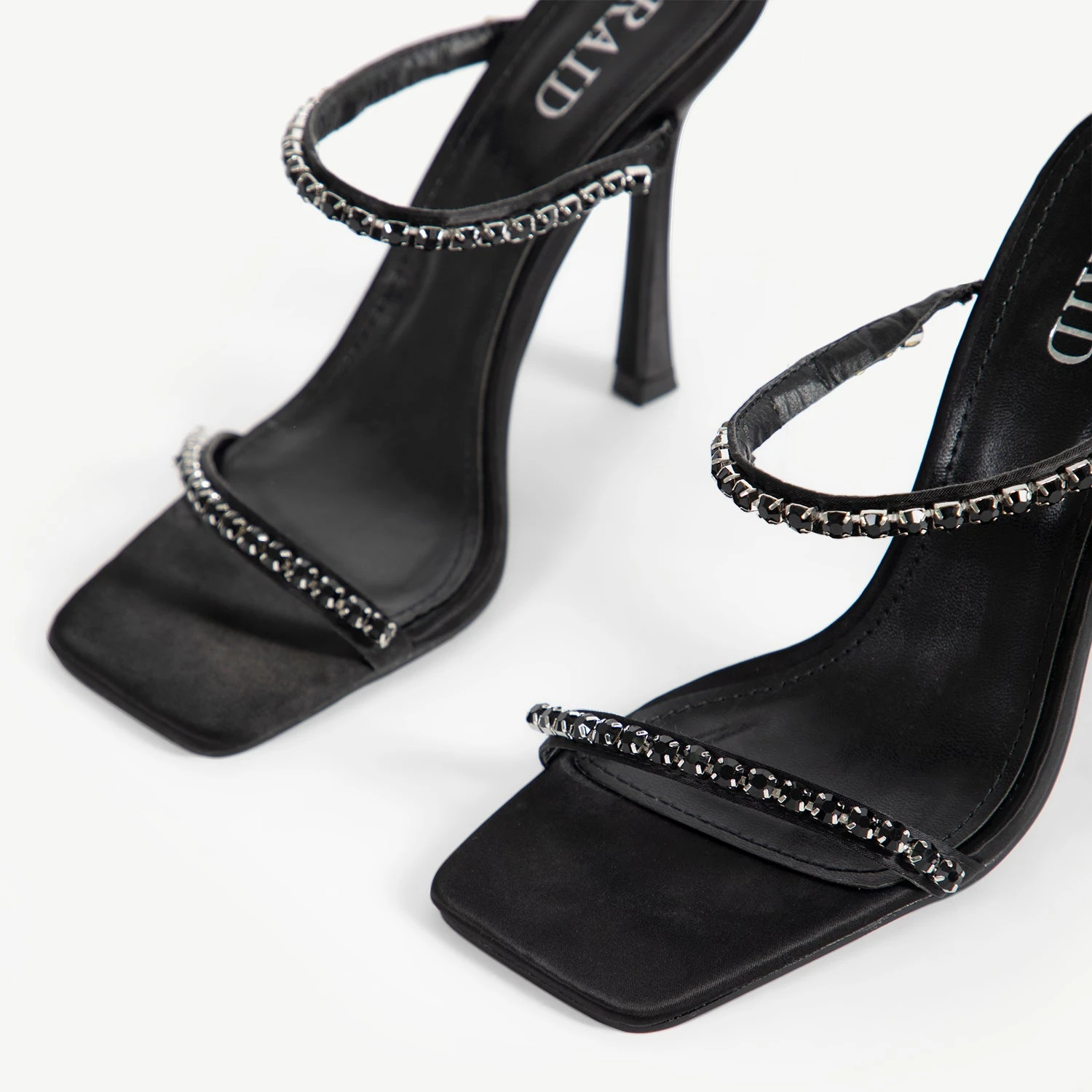 RAID Deena Heeled Mule In Black - Image 4