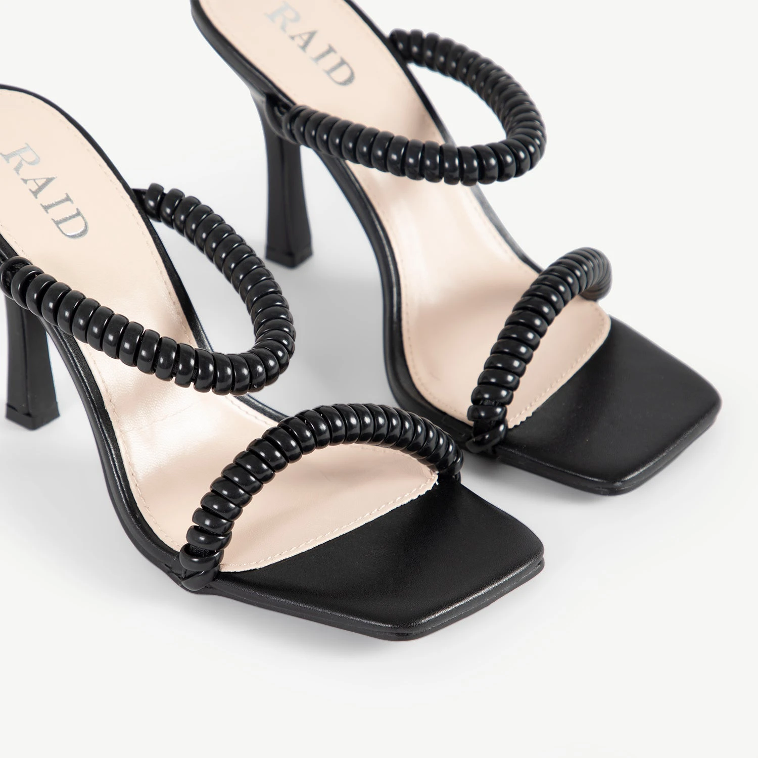 RAID Destined Strappy Heeled Mule In Black - Image 4