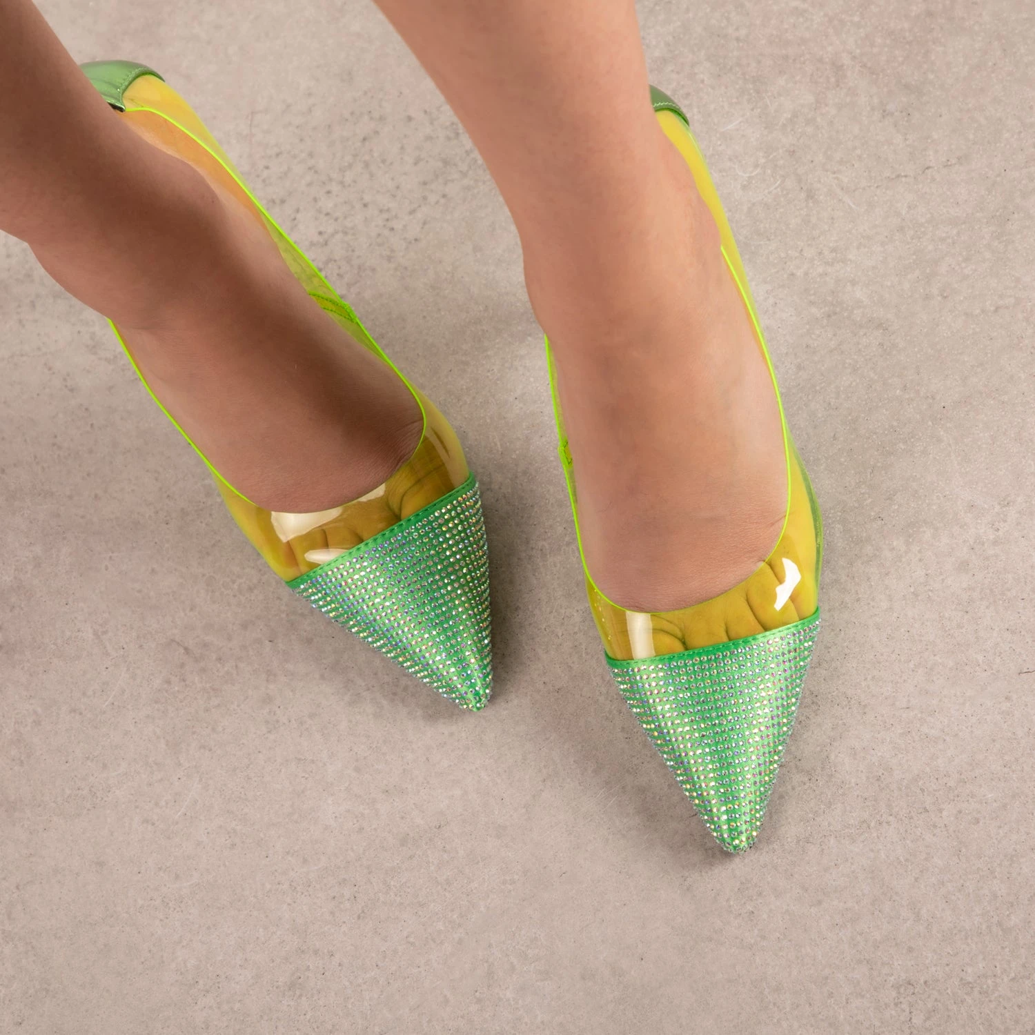 RAID Edenn Court Heel In Green - Image 3