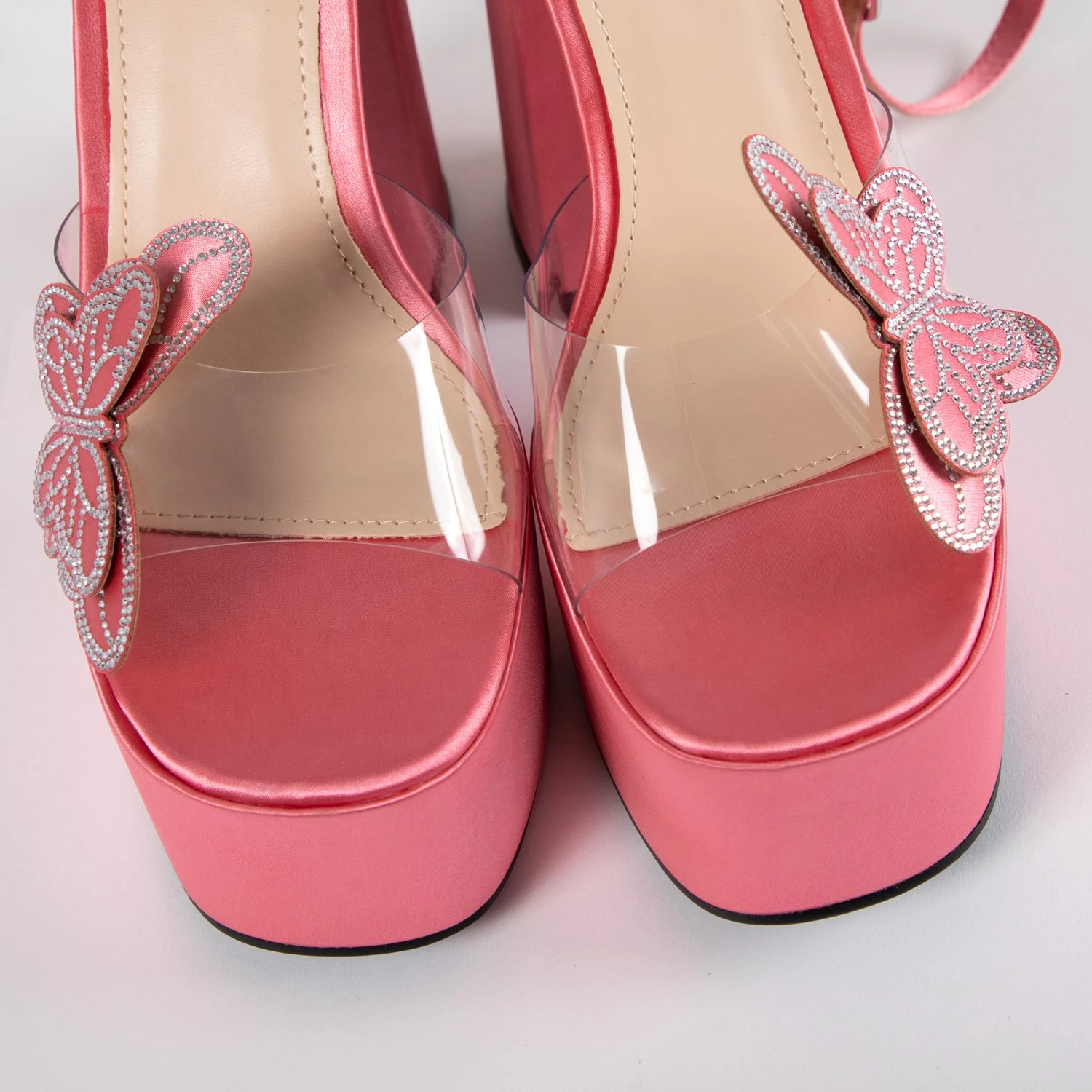 RAID Elizah Platform Butterfly Heel In Pink - Image 6