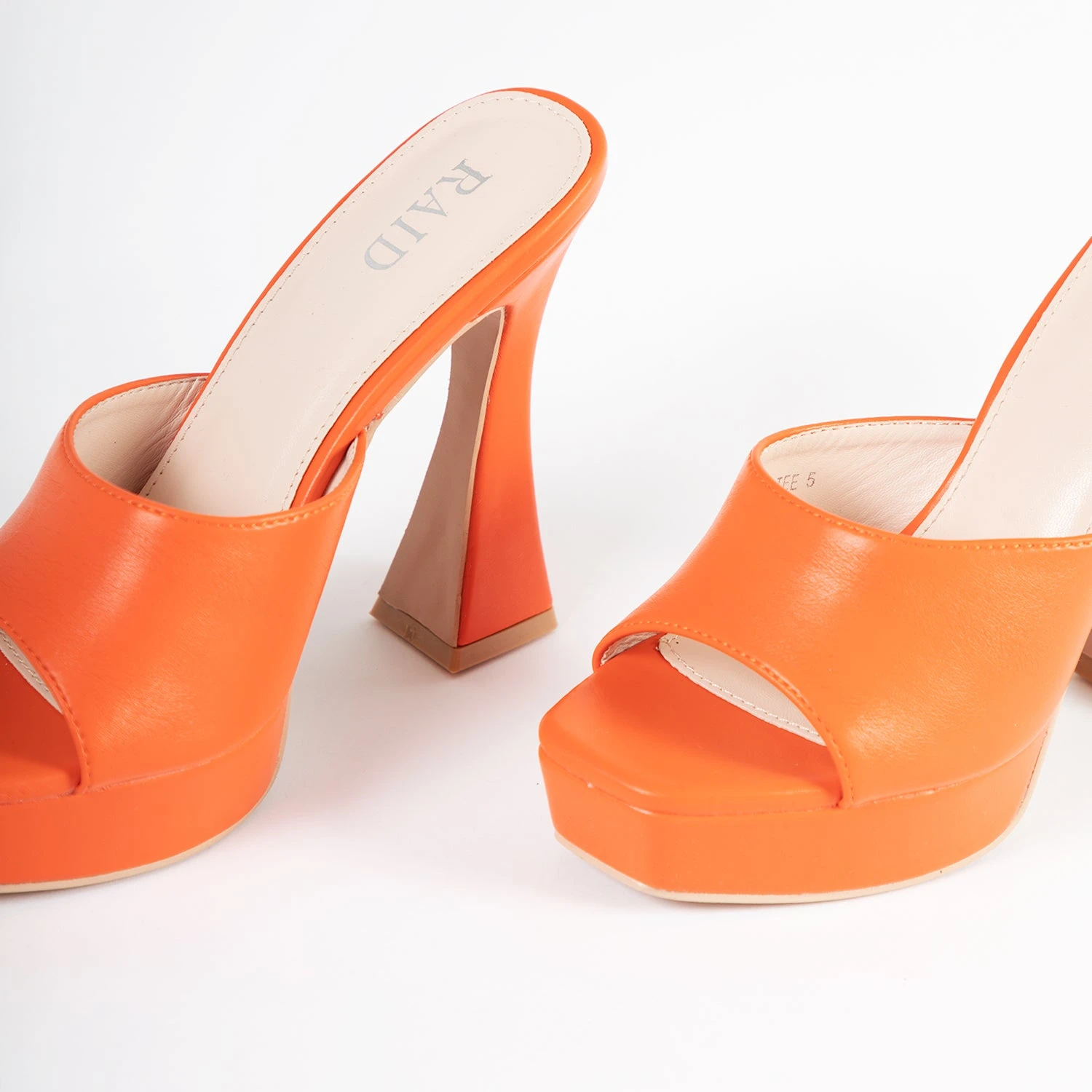 RAID Estee Platform Mule In Orange - Image 5