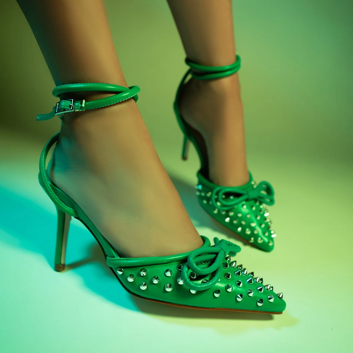 RAID Fawzia Heeled Pump In Green