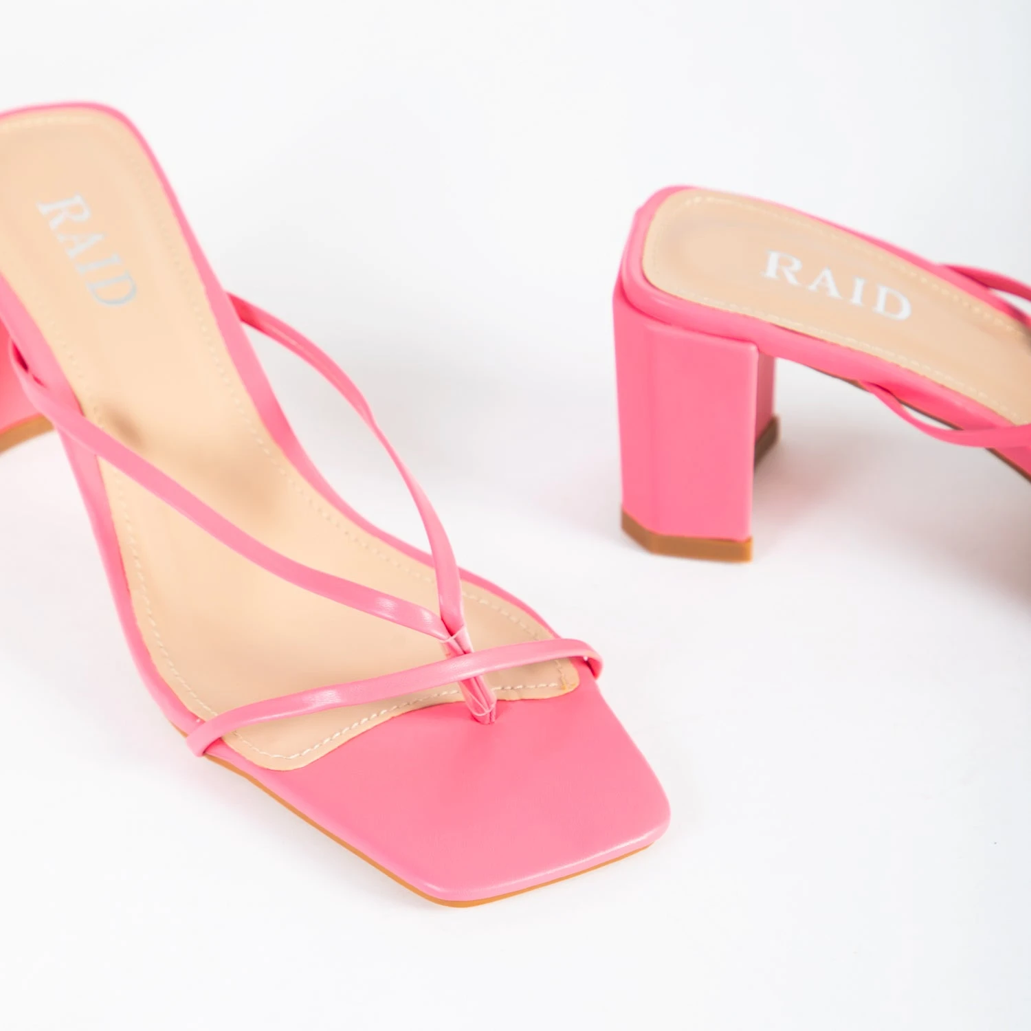 RAID Freddy Heeled Mule In Fuchsia - Image 4