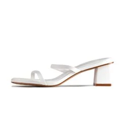 RAID Frieda Block Heeled Mule In White