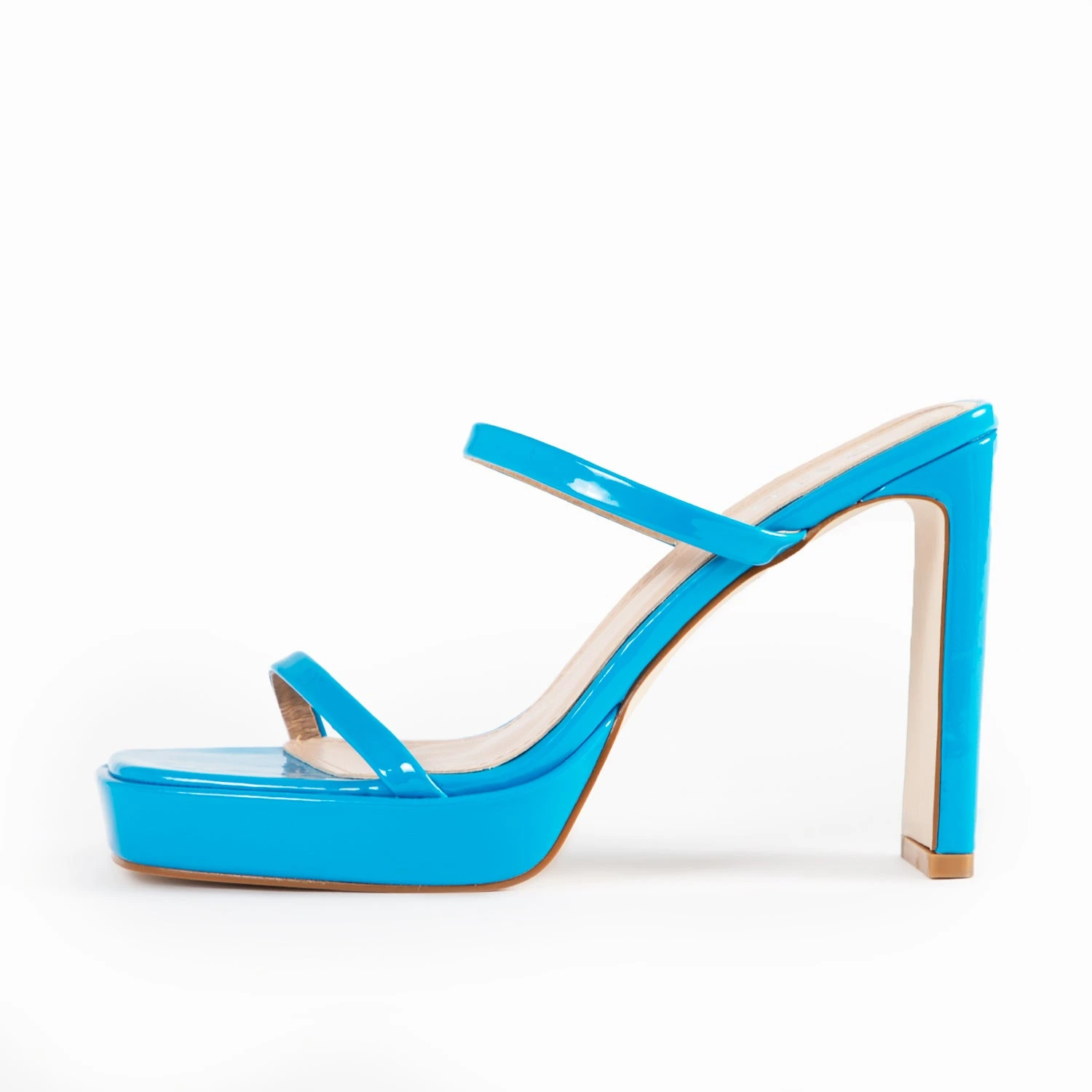 RAID Genica Heeled Mule In Blue - Image 5