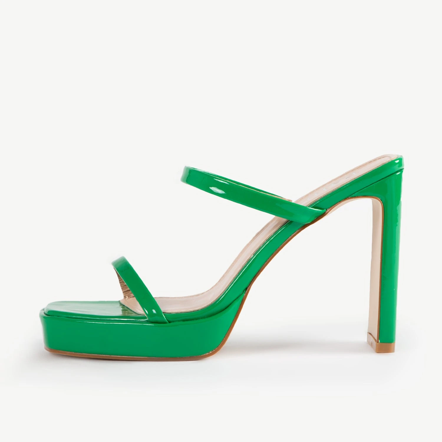 RAID Genica Heeled Mule In Green - Image 5