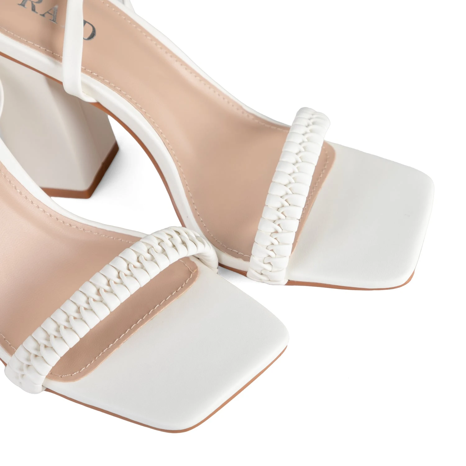 RAID Ginny Block Heels In White - Image 5