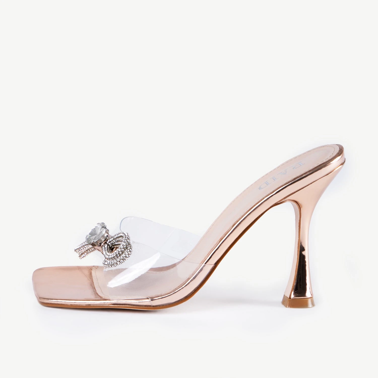 RAID Isha Heeled Mule In Rose Gold