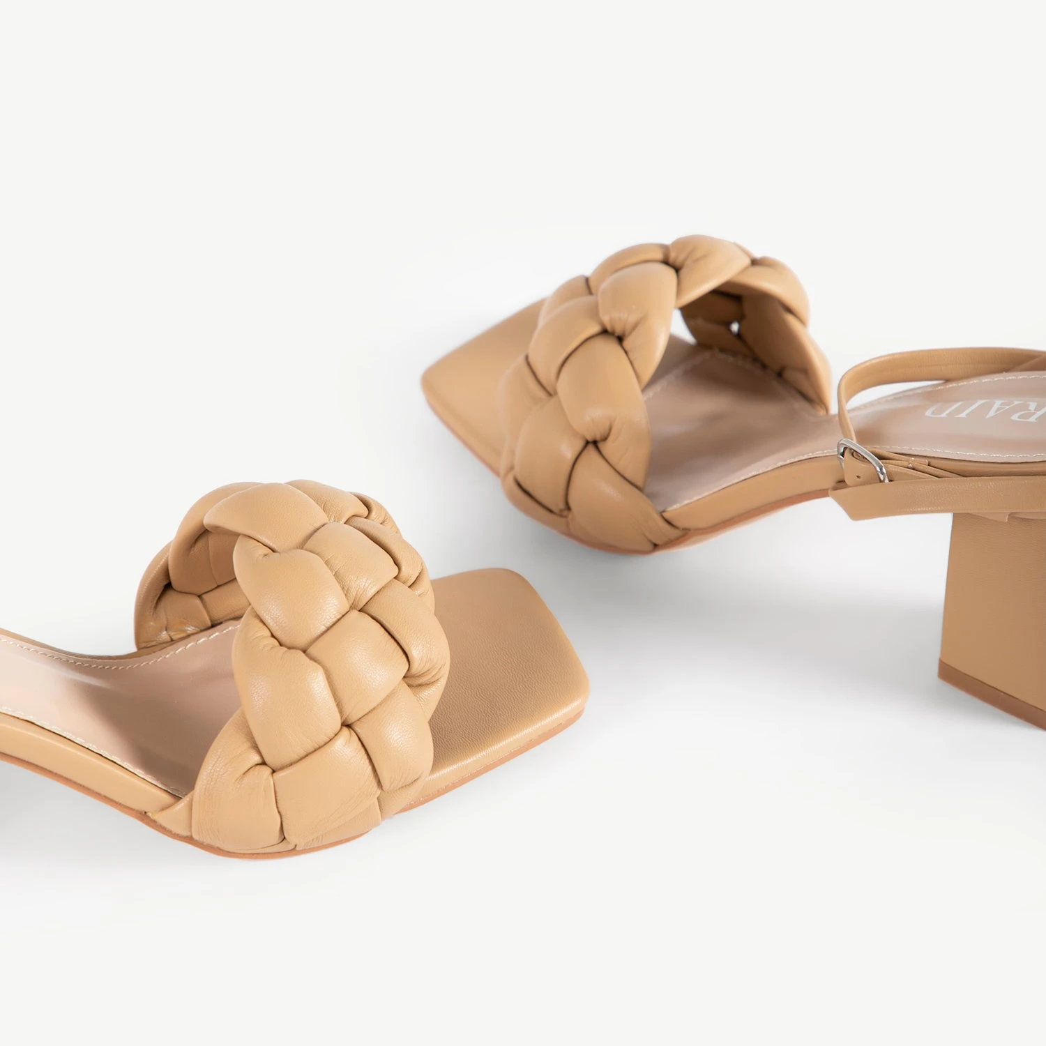 RAID Jaelyn Block Heel Sandal In Nude - Image 4