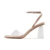 RAID Jane Perspex Heels In Nude
