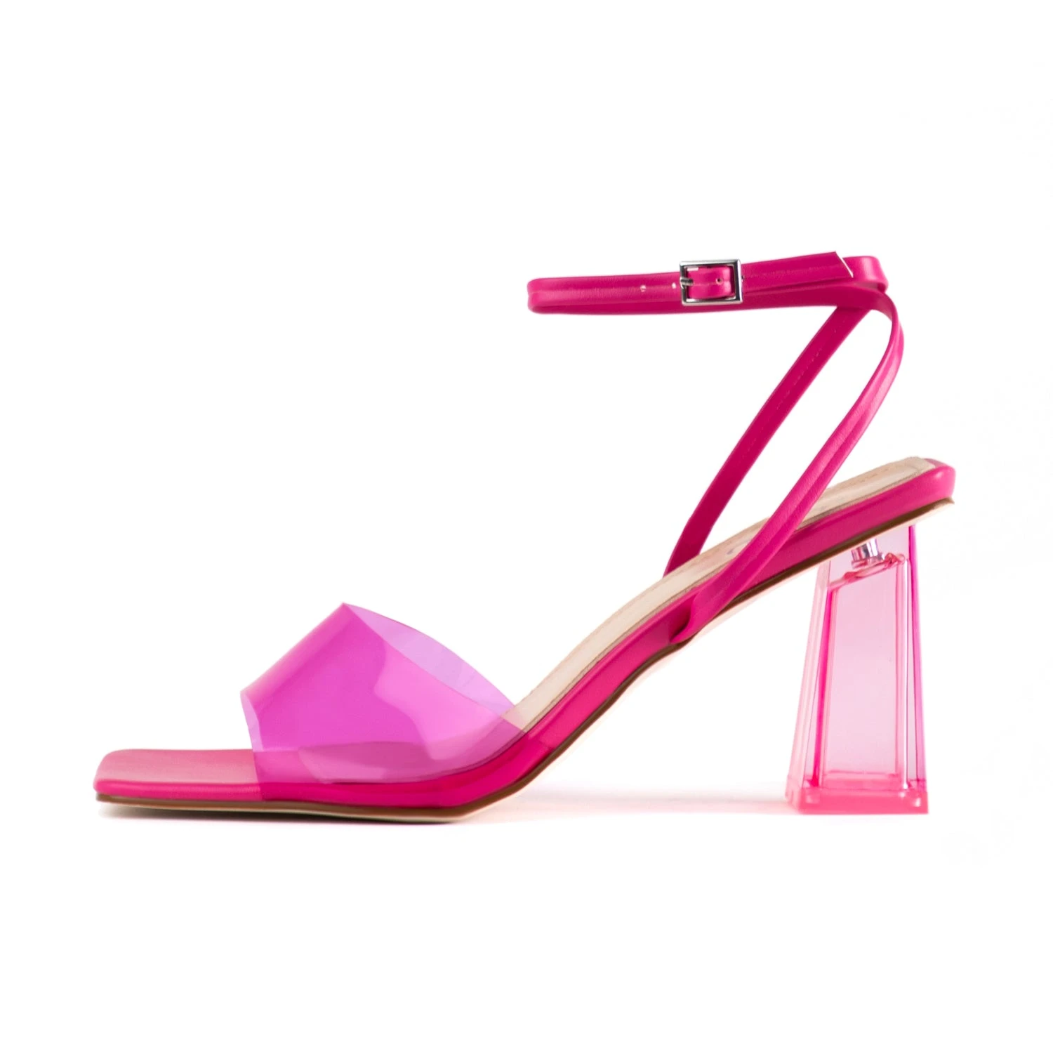 RAID Jane Perspex Heels In Pink - Image 6
