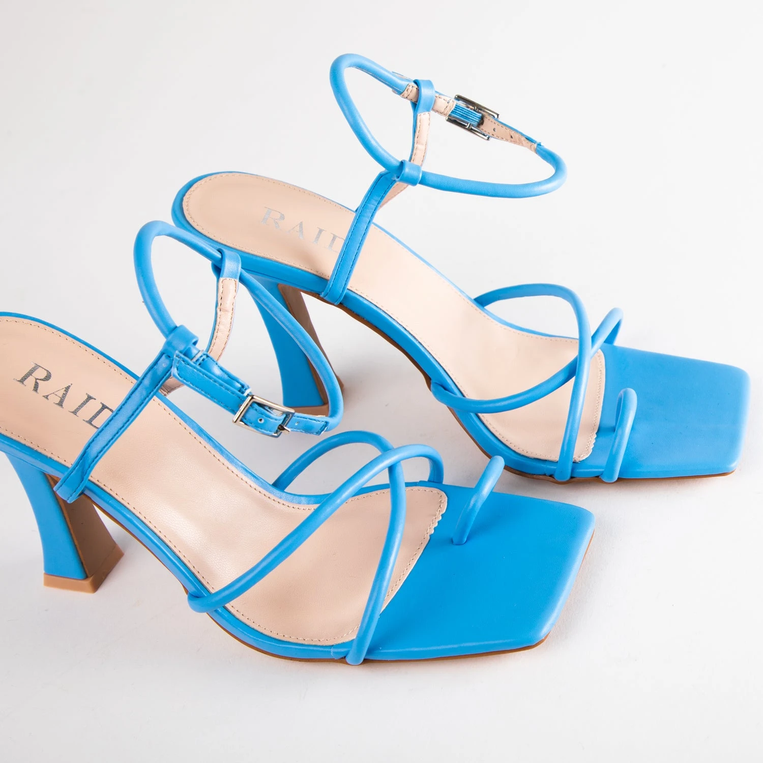 RAID Jennie Strappy Heel In Blue - Image 5