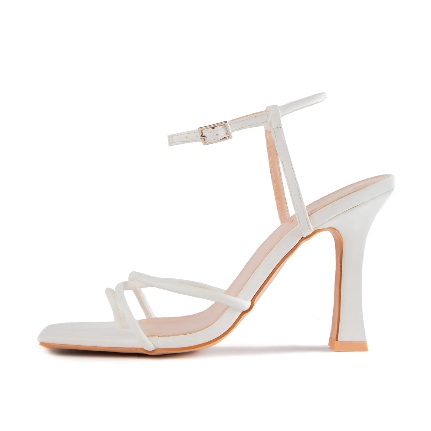 RAID Jennie Strappy Heel In White - Image 6