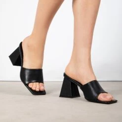 RAID Khloe Block Heeled Mule In Black