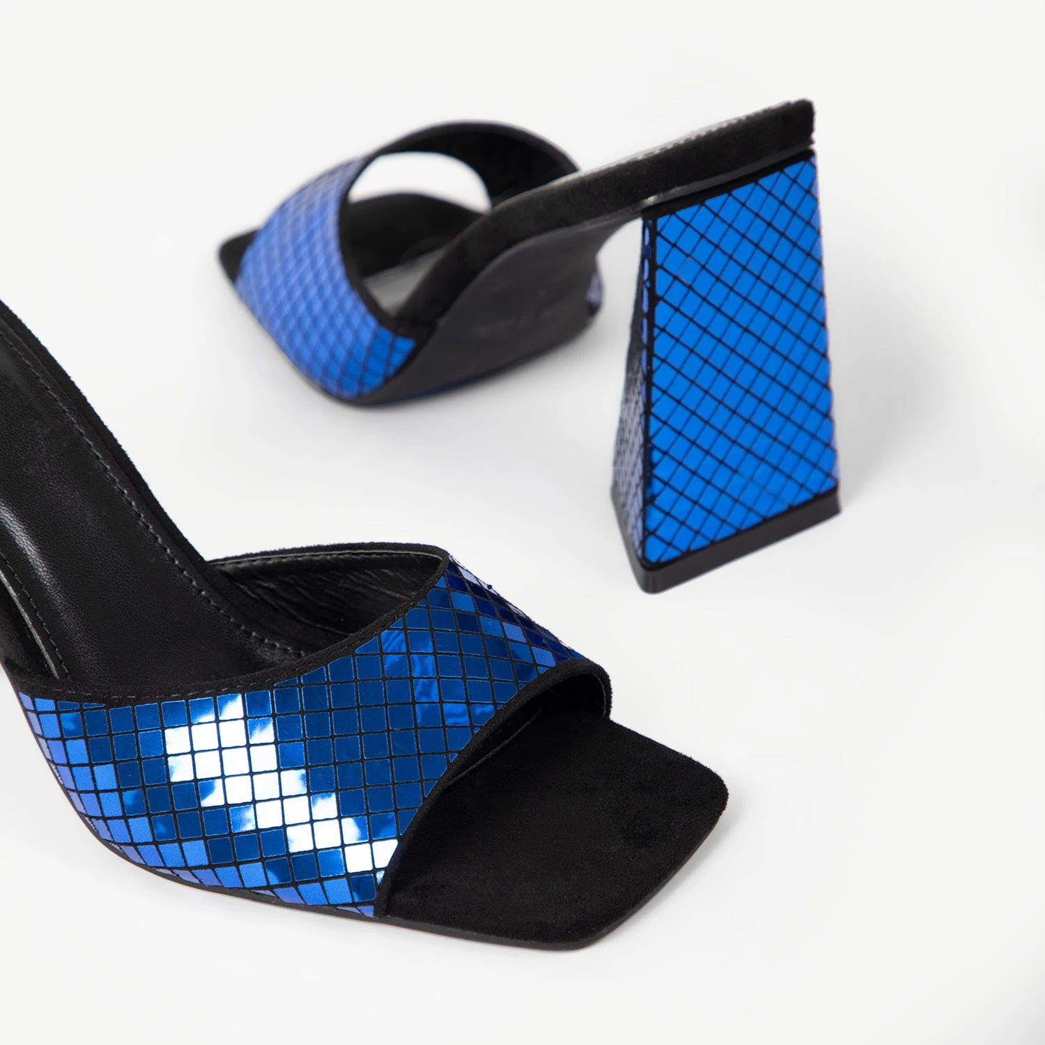 RAID Kyrah Heeled Mule In Blue - Image 5