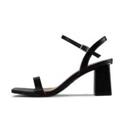 RAID Lilac Block Heeled Sandal In Black