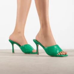 RAID Magick Heeled Mule In Green