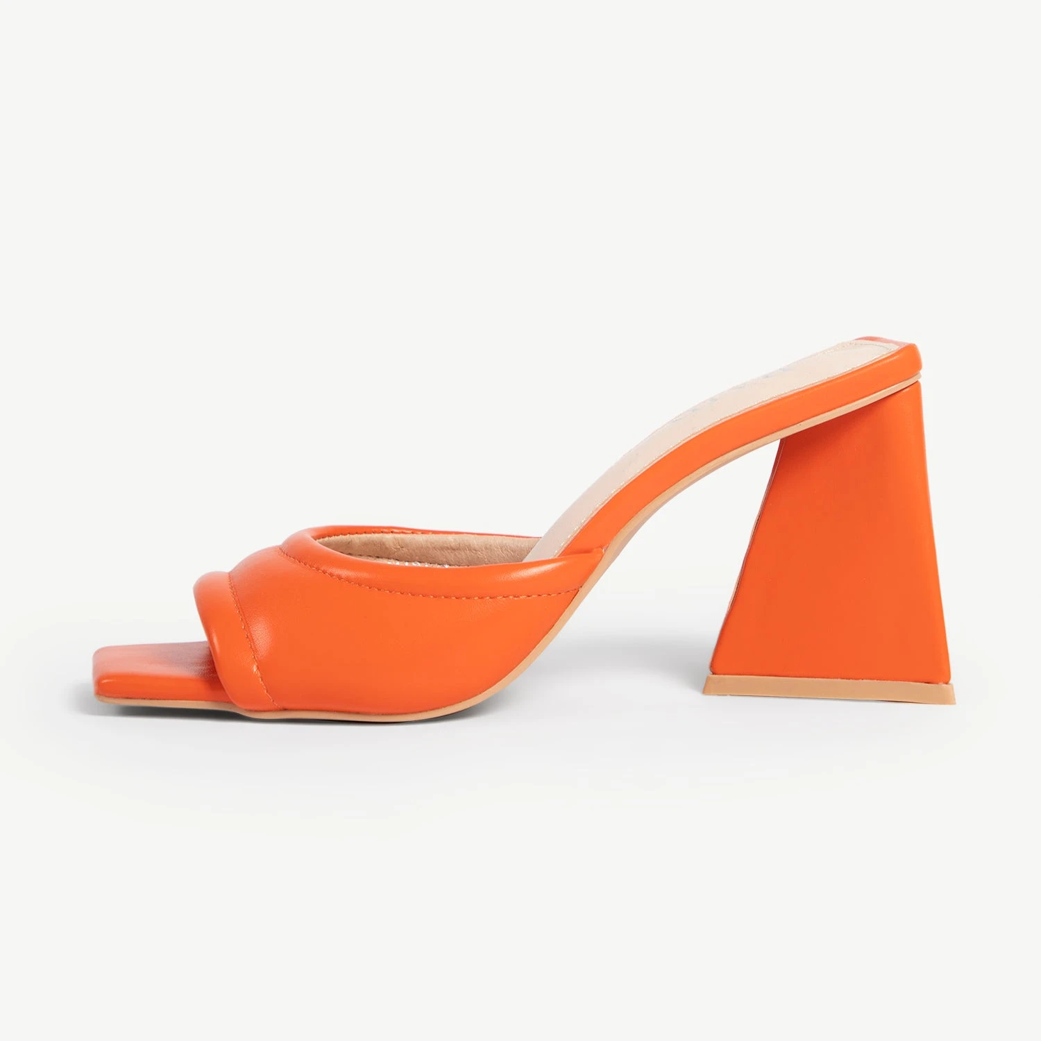 RAID Marinda Block Heeled Mule In Orange - Image 6