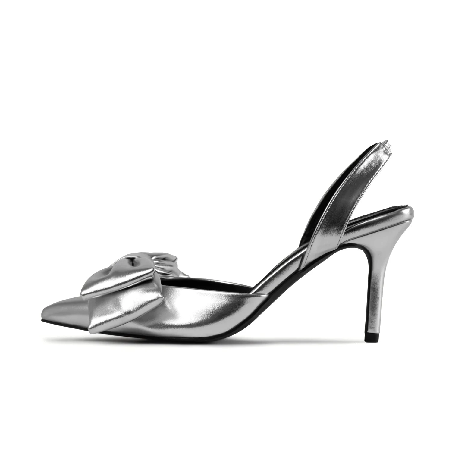 RAID Martini Slingback Heel In Silver - Image 6