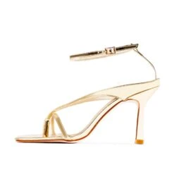 RAID Meeka Square Toe Post Sandal In Gold