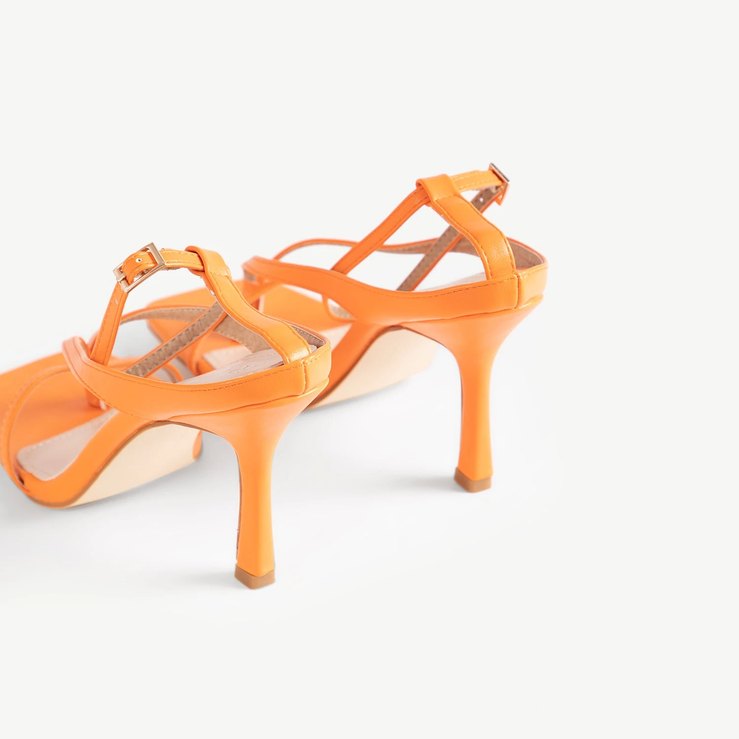 RAID Meeka Square Toe Post Sandal In Orange - Image 4