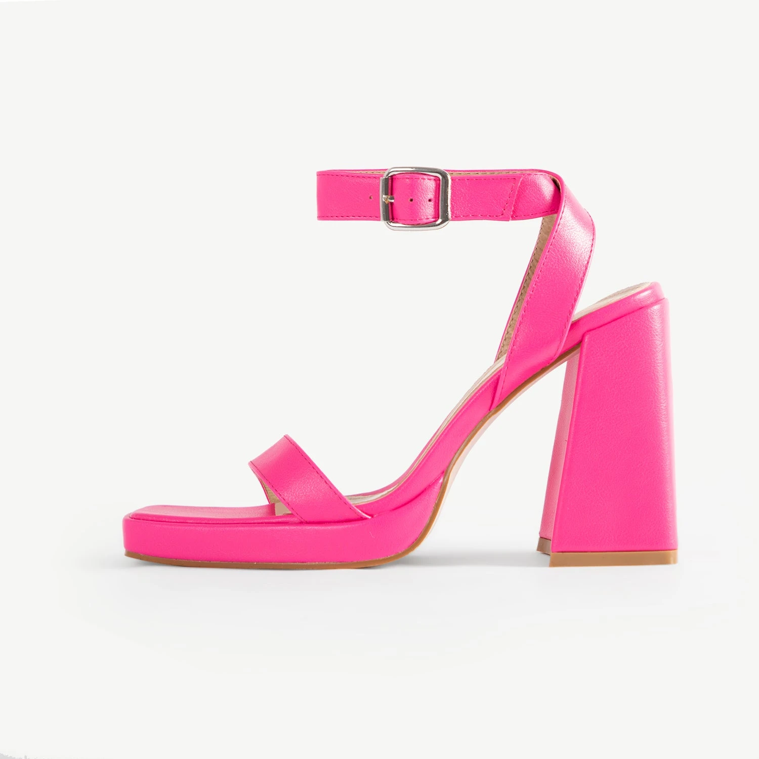 RAID Miami Platform Block Heel In Pink - Image 5