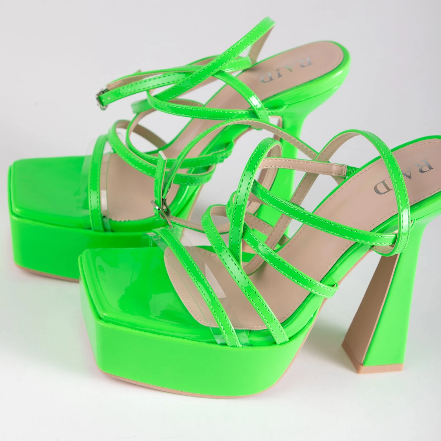 RAID Mishka Platform Heel In Green - Image 5
