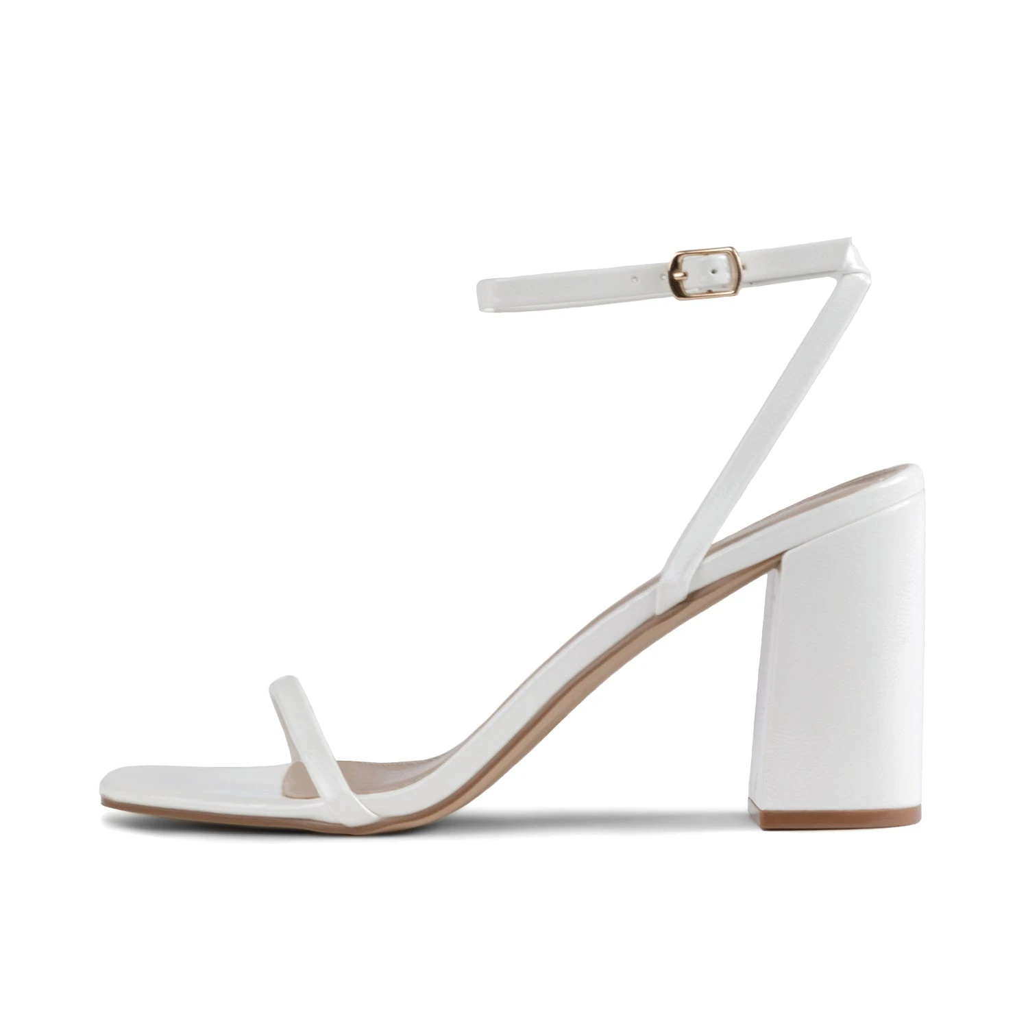 RAID Molika Block Heeled Sandal In White - Image 6