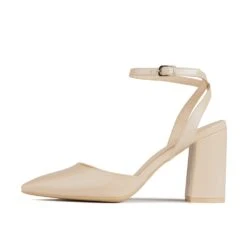RAID Neima Block Heel Pumps In Nude
