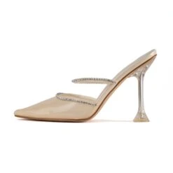 RAID Odalys Perspex Mule In Nude