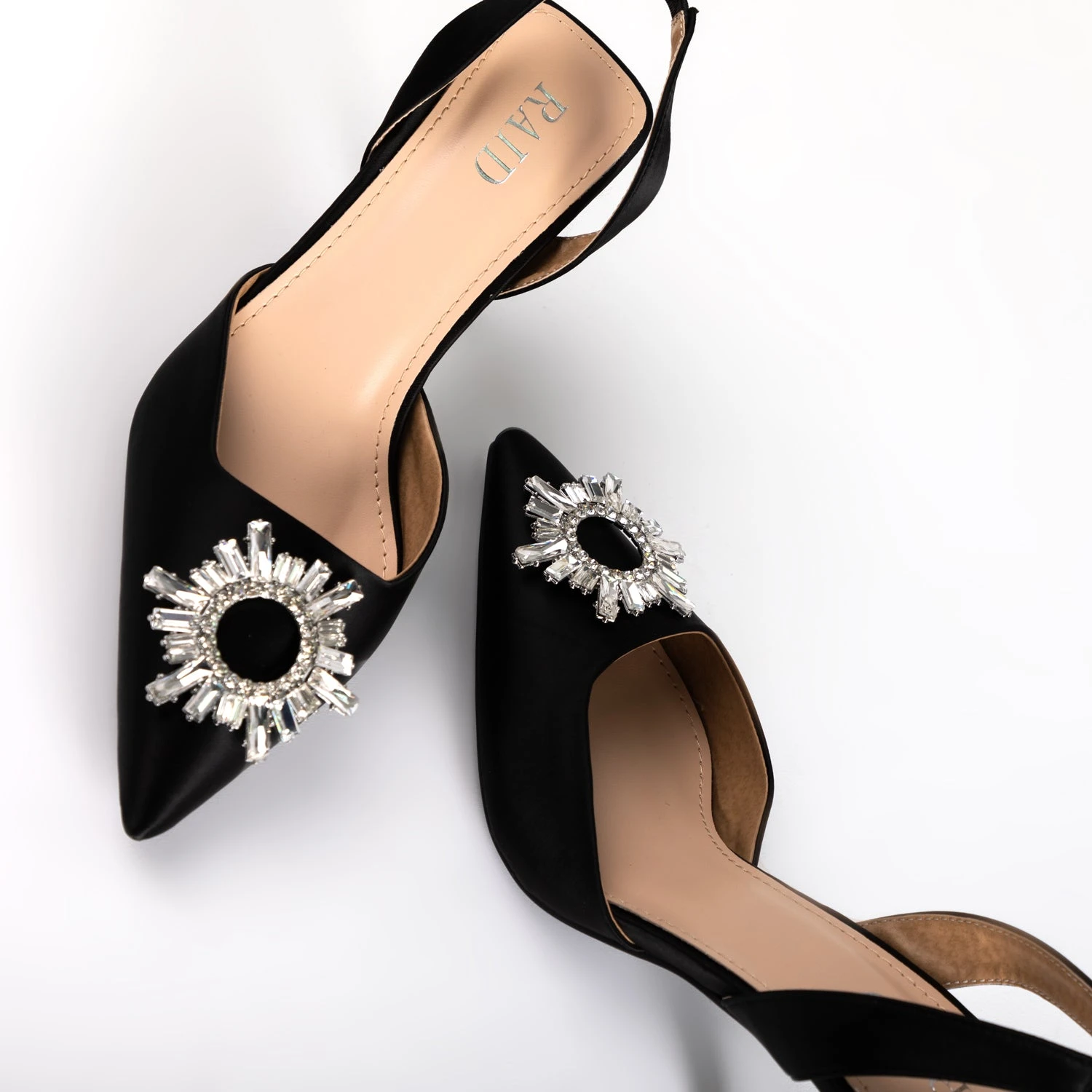 RAID Punam Heeled Slingback In Black - Image 5