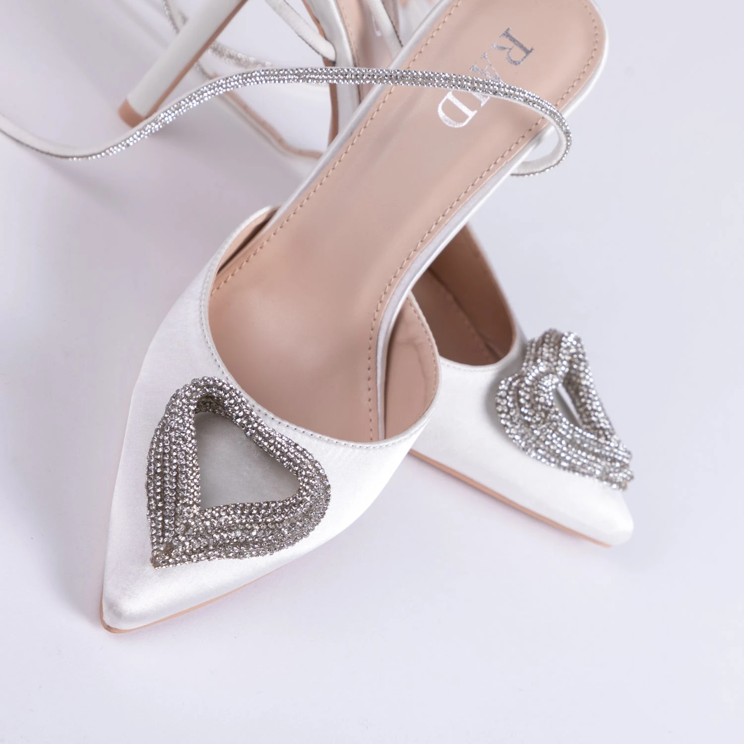 RAID Roana Stiletto Pump In Ivory Satin - Image 5