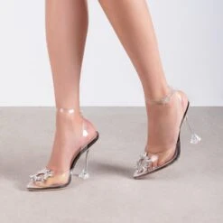 BEBO Sterling Barely There Heel In Black