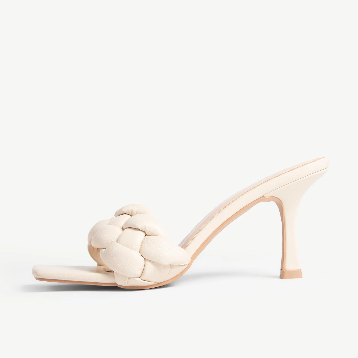 RAID Sandra Wide Fit Padded Mule In Off White - Image 5