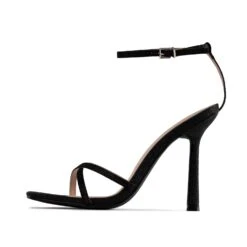 RAID Willia Heeled Sandal In Black Glitter