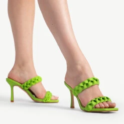 RAID Gemma Heeled Mule In Apple Green