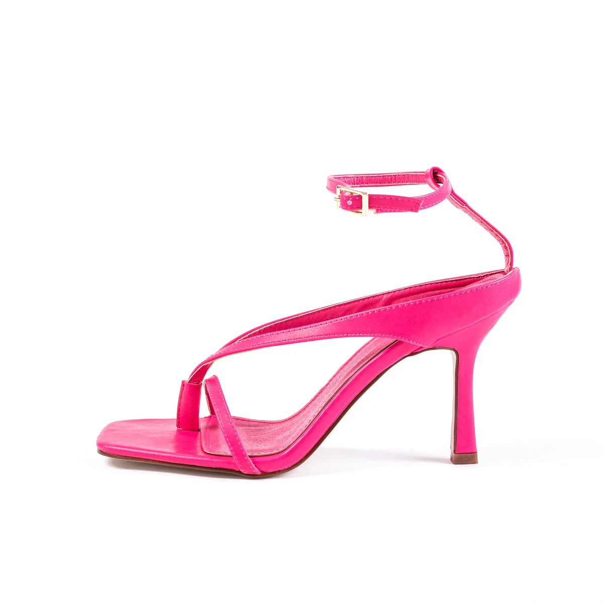 RAID Meeka Square Toe Post Sandal In Pink - Image 5