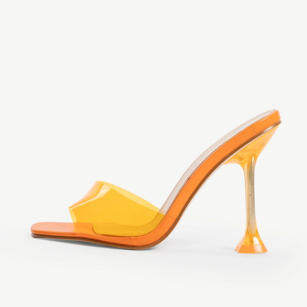 RAID Lily Heeled Mule In Orange - Image 6