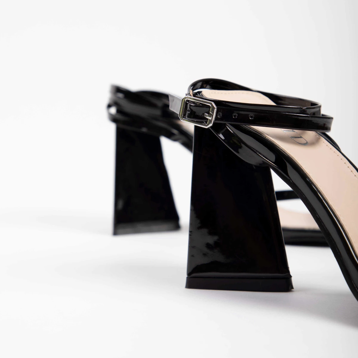 RAID Amora Lace Up Block Heel In Black - Image 4