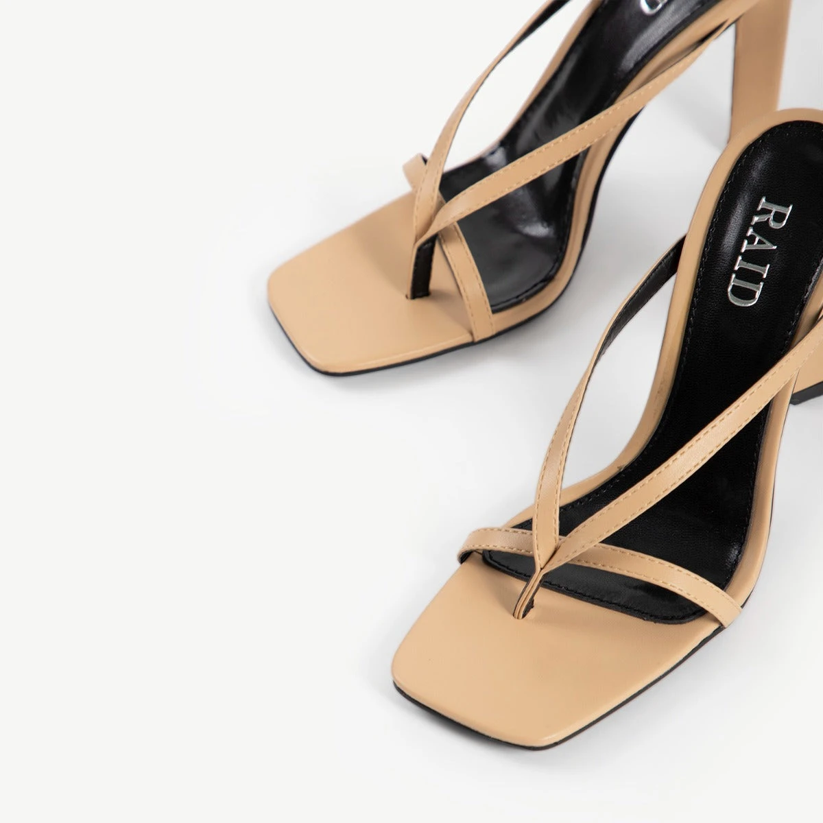 RAID Sabelle Strappy Heel In Nude - Image 6